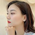Starfish Shell Stud White Color Earrings for Women Small Cute Imitation Pearl Earrings Banquet Wedding Jewelry. 
