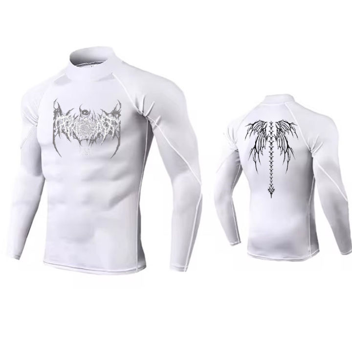 Y2K%20Men's%20Turtleneck%20Compression%20Shirt%20Quick%20Gym%20Fitness%20Dry%20Rash%20Guard%20Hight%20Neck%20Muscle%20Athletic%20Bodybuilding%20Shirts%20Summer%20-%20Image%202