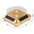 Solar Showcase 360 Turntable Rotating Jewelry Watch Ring Phone Stand Display Jewelry Organizer Hard Display Stand. 