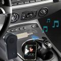 1PCS Wireless Bluetooth Music Audios 5.0 Receiver 3.5mm Streaming Car A2DP Headphone AUX Adapter Connector Mic Handfrees Player.
