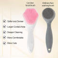 Handheld Silicone Face Scrubber Exfoliator, Ooloveminso Face Brushes for Cleansing and Exfoliating, Manual Facial Cleansing Brush, Gentle Soft Face Wash Brush for Sensitive, Delicate, Dry Skin (No Color Choice). 