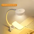 Mini Clip Book Lamp LED Table Lamp Eye Protection 3 Colors Battery Powered USB Night Light Portable Bedside Student Reading Lamp. 