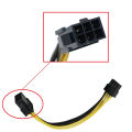 2PCS 6 Pin Feamle To 8 Pin Male PCI Express Power Converter Cable CPU Video Graphics Card 6Pin To 8Pin PCIE Power Cable. 
