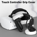 HUNDAI New VR Accessories Protective Cover For Oculus Quest 2 VR Touch Controller Silicone Cover Skin Handle Grip With Knuckle. 