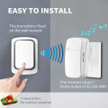 Self-Powered Wireless Doorbell, Household Anti-Theft Door Digital Music Chime Remote Control for Elderly Person's Call Device. 