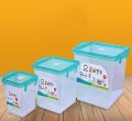 ORIENT STORAGE BOXES 3 PIECES UNBREAKABLE STACKABLE LOCKABLE STORABLE. 