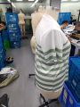 2025 Plus Size New Round Neck Striped T-Shirts For Women In Europe And America For Spring And Summer. 