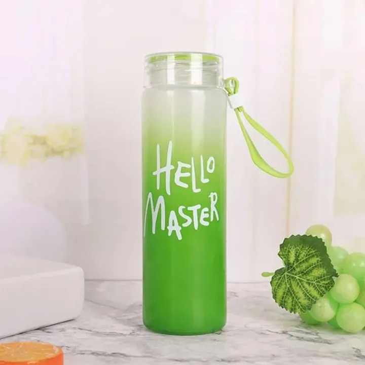 Hello Master Borosilicate Water Bottle, Transparent Water Bottle for ...