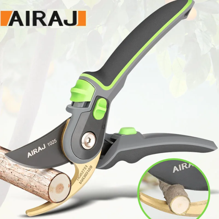 AIRAJ Industrial Grade Pruning Shears Are Labor-Saving Gardening Tools With , Durable, And Non Slip Scissors