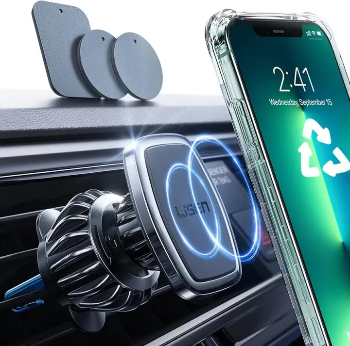 LISEN%20Magnetic%20Phone%20Holder%20for%20Car%20Mount%20Easily%20Install%20Car%20Phone%20Holder%20Mount%206%20Strong%20Magnets%20Cell%20Phone%20Holder%20for%20Car%20Case%20Friendly%20iPhone%20Car%20Holder%20for%20All%20Smartphones%20&%20Tablet%20-%20Image%209