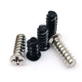 100X Black Silver KB4*8/10/12mm KB5*10/12/15mm PC Case Cooler Cooling Fan Flat Countersunk Phillips Head Mount Screw Computer A. 