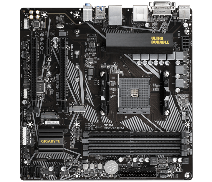 GIGABYTE%20New%20B550M%20DS3H%20Micro-ATX%20AMD%20B550%20DDR4%204733(O.C.)MHz%20M.2%20USB%203.2%20128G%20%20Double%20Channel%20Socket%20AM4%20Motherboard%20-%20Image%203