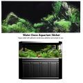 Aquarium Fish Tank Seafloor Water Grass Background Decoration Painting PVC Sticker Aquarium Background Sticker.