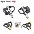 Road Bike Pedal Bicycle Self-locking pedals Ultralight Nylon Sealed Bearings Lock Piece For SPD LOOK System. 