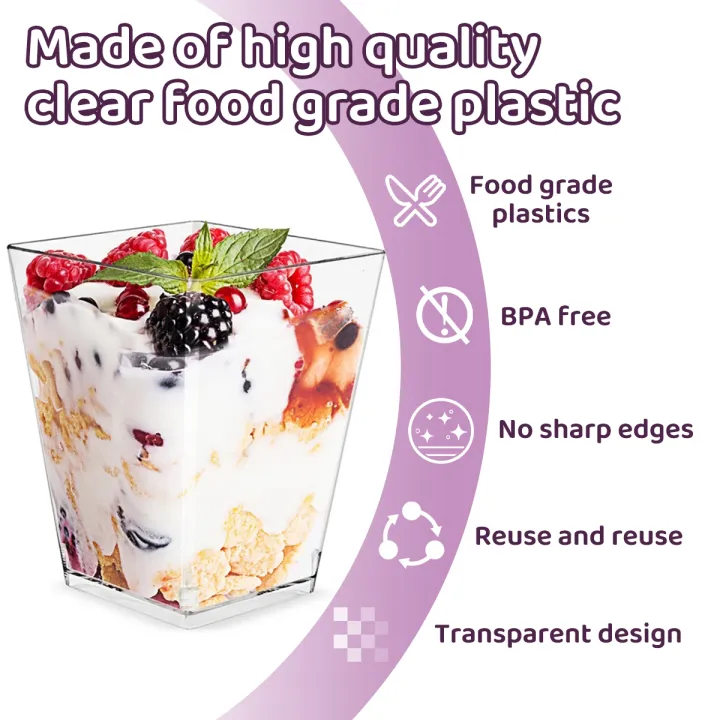 50Pcs%20Dessert%20Cup%20with%20Lid%20Spoon%20Clear%20Plastic%202oz/60ml%20Mini%20Dessert%20Pot%20Disposable%20Cups%20for%20Dessert%20Pudding%20Mousse%20Yogurt%20Snack%20-%20Image%205
