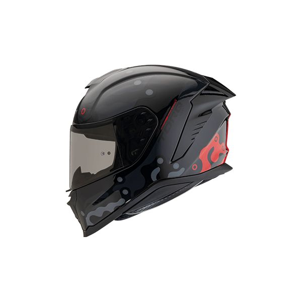 TORQ%20EVO%20Aqua%20-%20Red-Black%0A%0AFull%20Face%20Bike%20Helmet%20-%20Image%202