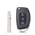 Dandkey 3 Buttons Flip Remote Car Key Case For Hyundai Solaris Verna ELANTRA Santa Fe i10 i20 i30 i35 i40 IX35 IX45 Key Shell.