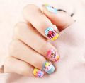 12 / 24 pcs/ set Kids Square Printed Press-On Nails, Artificial nails for Kids, Children Nail art, Gift for baby girls, Birthday gift for baby girls, Accessories for baby girls. 