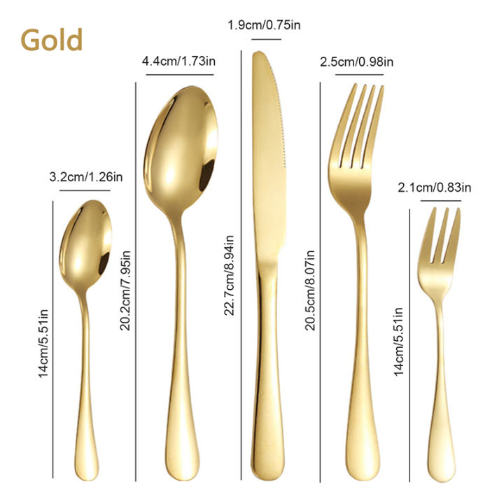 6/30pcs%20Golden%20stainless%20steel%20tableware%20knife,%20fork%20and%20spoon%20hotel%20thickened%20western%20tableware%20steak%20knife,%20fork%20and%20spoon%20set%20-%20Image%205