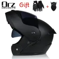 ORZ-161 Modular Filp up Motorcycle Helmet Full Face Racing Helmet Dual Visors DOT Approved motosiklet kaskı. 