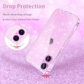 Clear Glitter Case For iPhone 16 Pro Max 15 Plus 14 13 Mini 12 11 X XS XR SE 2022 2020 8 7 15Pro 16Pro Sparkle Bling Phone Cover. 