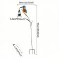 LED Solar Kingfisher Garden Statue Solar Powered Bird Light for Outdoor Waterproof Yard Decor Courtyard Landscape Unique.
