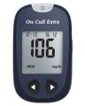 On Call Extra glucometer with 10 free glucose test strips. 