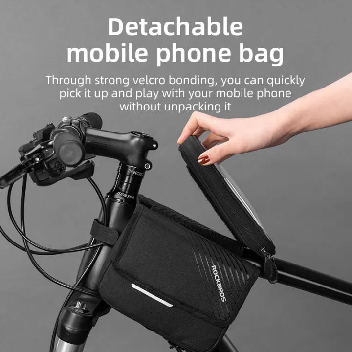 ROCKBROS%20Bicycle%20Cell%20Phone%20Bag%20Screen%20Touching%20Bike%20Front%20Top%20Tube%20Bag%20Detachable%20Large%20Capacity%20Cycling%20Phone%20Storage%20Bag%20-%20Image%203