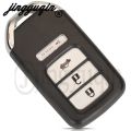 jingyuqin 2/3/4/6 Buttons Remote Smart Key Shell Fob For Honda City Jazz XRV Venzel HRV Key Case Uncut Blade Replacement. 