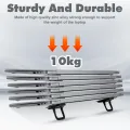 2 Pcs - 2 Heights Laptop Stands Riser, Mini Invisible Compact Foldable Laptop Riser for All Sizes Laptopstand Notebook Tablet Mobile| Portable Keyboard Riser | Self-adhesive Durable Material build | Lightweight Laptop Cooling Stands | Black | ZuniFashions. 