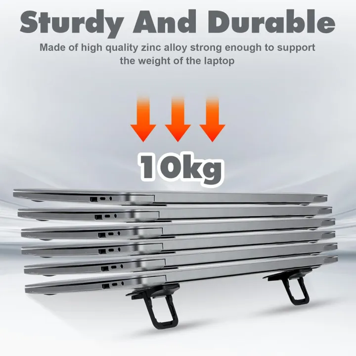 2%20Pcs%20-%202%20Heights%20Laptop%20Stands%20Riser,%20Mini%20Invisible%20Compact%20Foldable%20Laptop%20Riser%20for%20All%20Sizes%20Laptopstand%20Notebook%20Tablet%20Mobile%7C%20Portable%20Keyboard%20Riser%20%7C%20Self-adhesive%20Durable%20Material%20build%20%7C%20Lightweight%20Laptop%20Cooling%20Stands%20%7C%20Black%20%7C%20ZuniFashions%20-%20Image%208