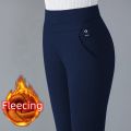 Spring Summer Pencil Pants Thichen Thin Woman Fleecing Thermal Strench OL Lady Skinny Slim Trousers Female Clothing Legging New. 