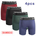 4 pcs Bamboo Men Underwear Boxers Breathable Mens Boxershorts Men's Panties Underpants Plus Size Fashion Boxers Briefs Trunks.