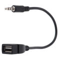 3.5mm Black Car AUX Audio Cable To USB Audio Cable Car Electronics for Play Music Car Audio Cable USB Headphone Converter. 