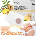 30pcs/box Detox Foot Patches Ginger Cleansing Foot Pads Remove Dampness Toxins Relieve Stress Improve Sleep Body Foot Care Tool. 