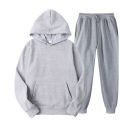 Men Tracksuit 2 Pieces Sets Hooded Sweatshirt +Drawstring Pants Male Hoodies Running Sportswear Men Women Autumn Sportwear. 