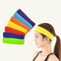 5PCs sweat absorbent headband, suitable for running, running, yoga sport, size 18*5 m. 