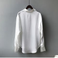 Spring Fashion Button Up Satin Silk Shirt Vintage Blouse Women White Tops Lady Long Sleeves Female Loose Street Shirts 11355.