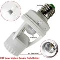 infrared motion sensor E27 LED bulb holder. 