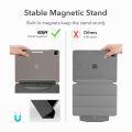 ESR Ascend Trifold Case with Tempered Glass Protector for iPad Pro 12.9 Inch – Lightweight & Durable Stand Cover – Auto Sleep/Wake Function – Built-in Pencil Holder with Wireless Charging Support – Scratch-Resistant & Stylish Rose Pink Design. 