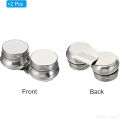 Palette Cups, Paint Pot Container Cup with Lid and Clip Double Dippers Stainless Steel for Oil Painting, Silver. 