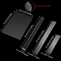 4Pcs/Set Acrylic Clay Roller Shape Polymer Clays Cutters Carbon Steel Blades for DIY Shaping Modelling Sculpting Ceramic Tools. 