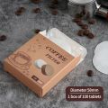 51mm53mm58mm Coffee Handle Disposable Filter Paper Coffee Powder Bowl Filter Paper Round Secondary Water Separation Filter Paper. 