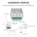 Tuya Zigbee 3.0/WIFI AC 100-240V Smart Garage Door Switch Smart Life APP Alexa  Home Assistant Yandex Voice Control Use. 