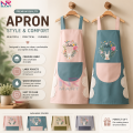 Waterproof Kitchen Apron Apron Kitchen Cooking And Washing Dishes Big Pocket Housework Apron Good Effect And Easy To Use. 