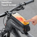 WEST BIKING Bicycle Top Tube Bag Touch Screen Cycling Phone Bag Waterproof EVA Hard Shell Bike Bag MTB Road Bike Accessories. 