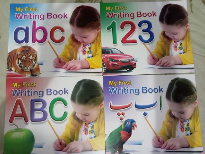 Set of 4 writing books | Super fine quality pages | Tracing and handwriting practice books