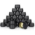 24 Pieces 4 Ounce Metal Candle Cans 115 mL Lid Metal Storage Tins Containers for Storing Spices/ Candies/ Lip Balm/ Candles. 