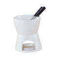 Ceramic Chocolate Cheese Fondue Pot Wax Melt Pot TeaLight Porcelain Melting Pot Home Cooking Kitchen Cookware. 