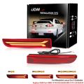 2pcs For Mitsubishi Lancer Evo X Outlander Red Rear Bumper Reflector Lights ,Tail/Brake Rear Fog Lamps and Turn Signal Light.